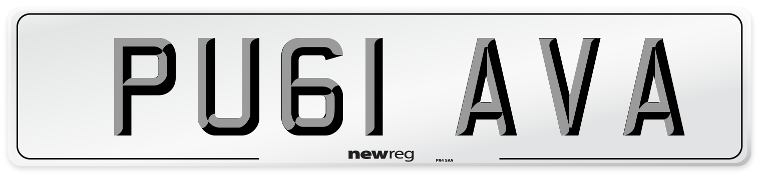 PU61 AVA Number Plate from New Reg